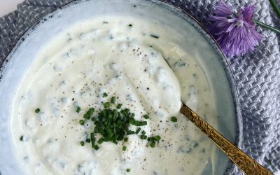 Den klassiske creme fraiche dressing